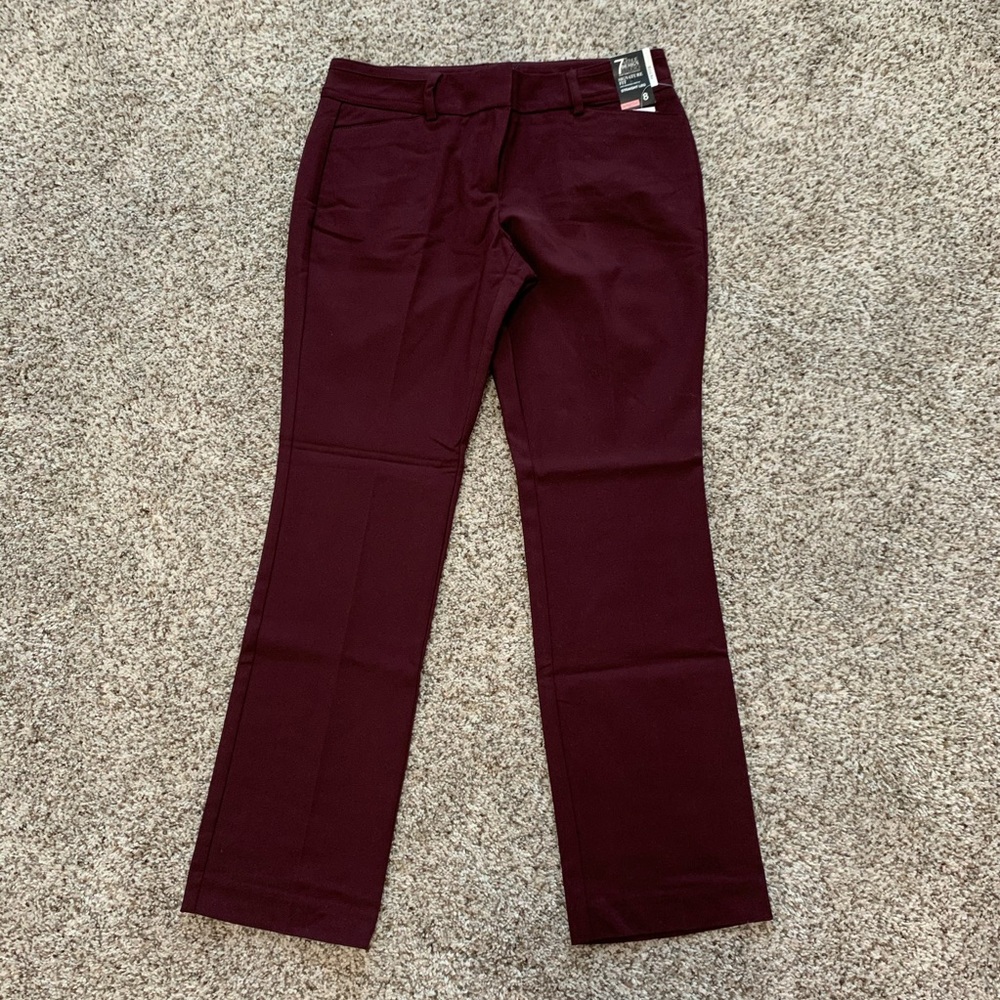 New York & Company Maroon Work Pant